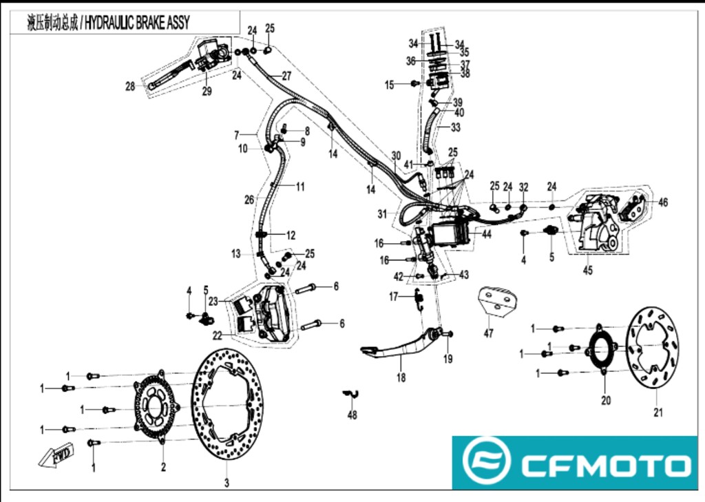 CFMOTO 150 NK ARKA FEREN DISK BALATASI BRAKDE PAD %100 ORJİNAL - 4