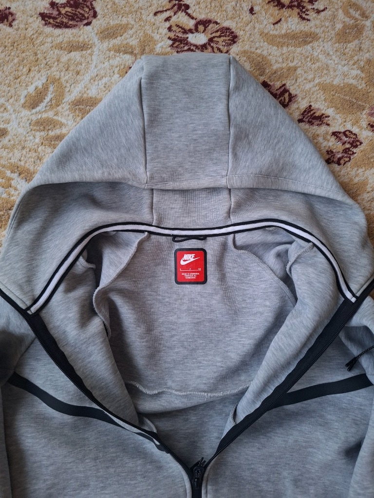 Nike Tech Fleece Windrunner Gri Erkek S - 4