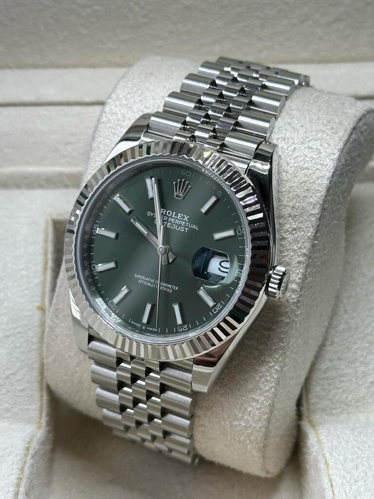 ROLEX DATEJUST MİNT GREEN VSF 3235 ETA - 2