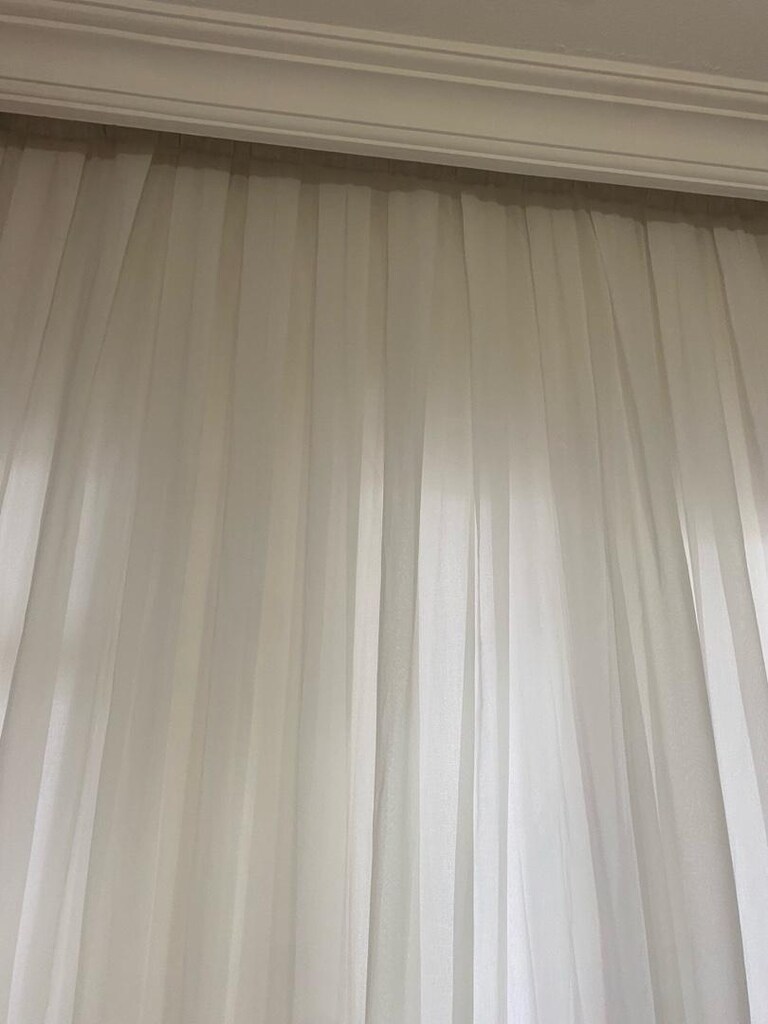 tül perde keten yeni gibi az kullanıldı ebat 3 30 2 metre salon perdes - 5