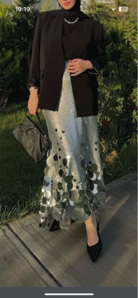 tasarım payet etek