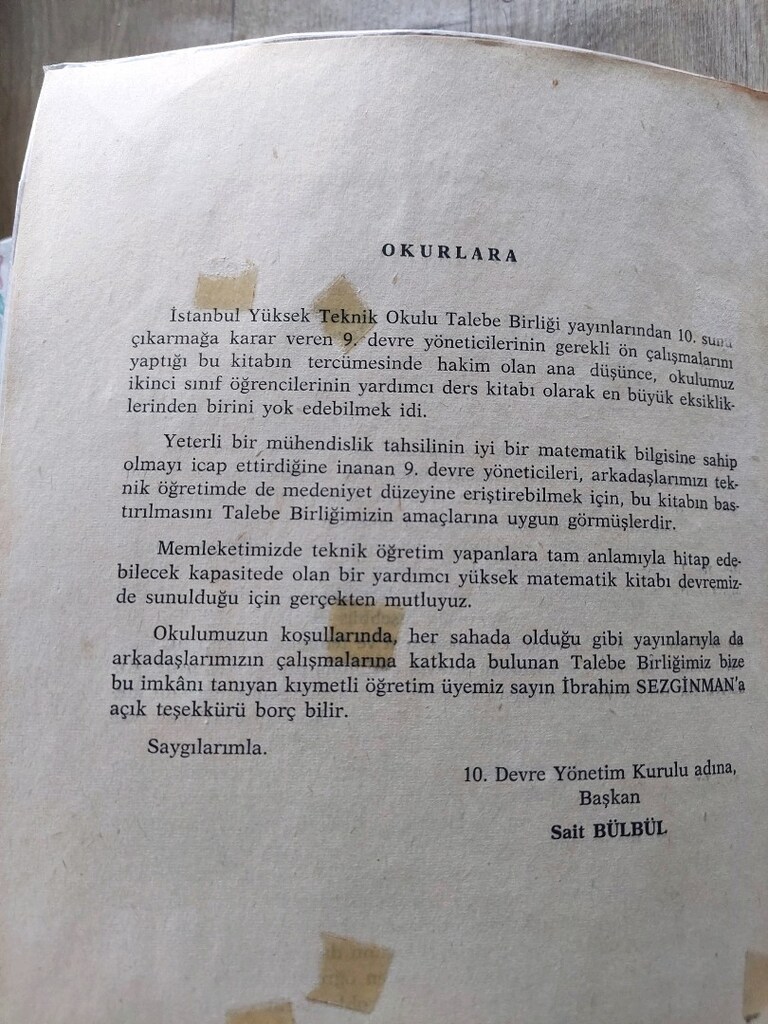Üniversite düzeyi Matematik kitapları - 5