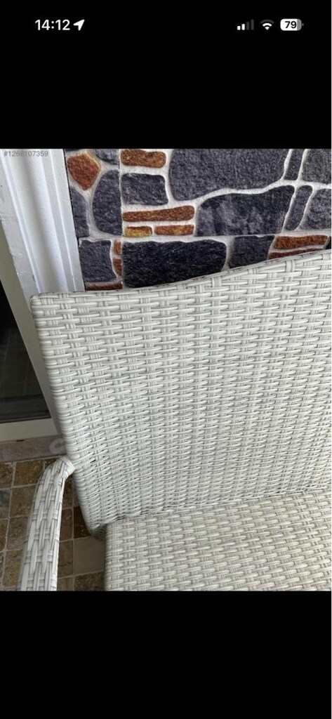 rattan bambu bahçe koltuğu - 2