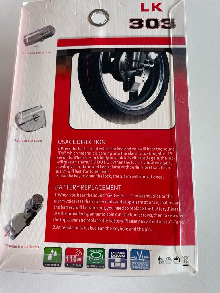 LK 303 Motosiklet Disk Kilidi - 2