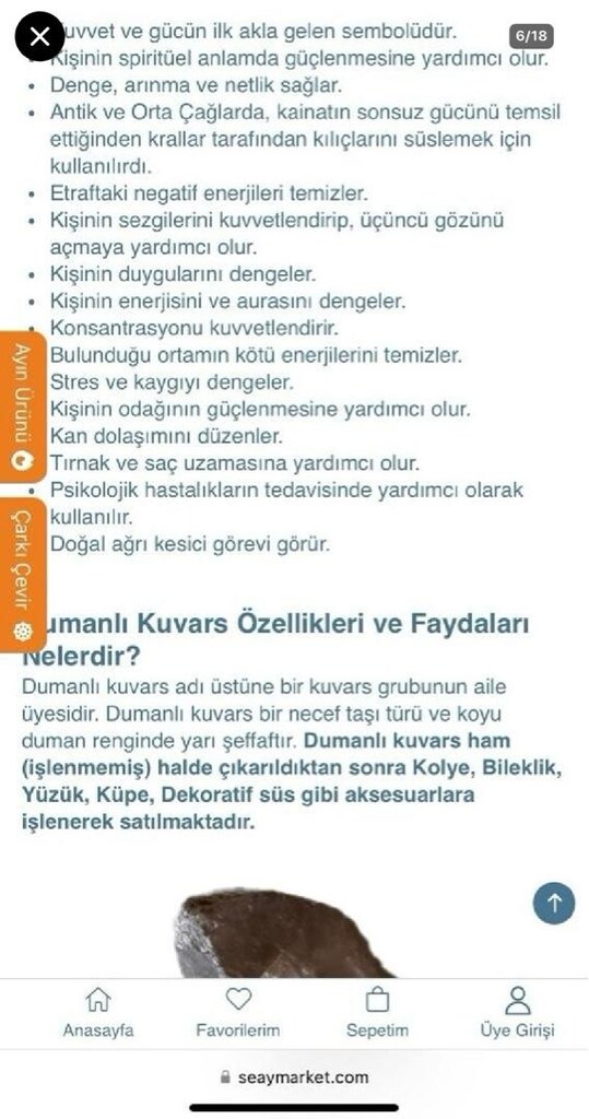 Kristal Kuvars Doğaltaş Kolye - 7