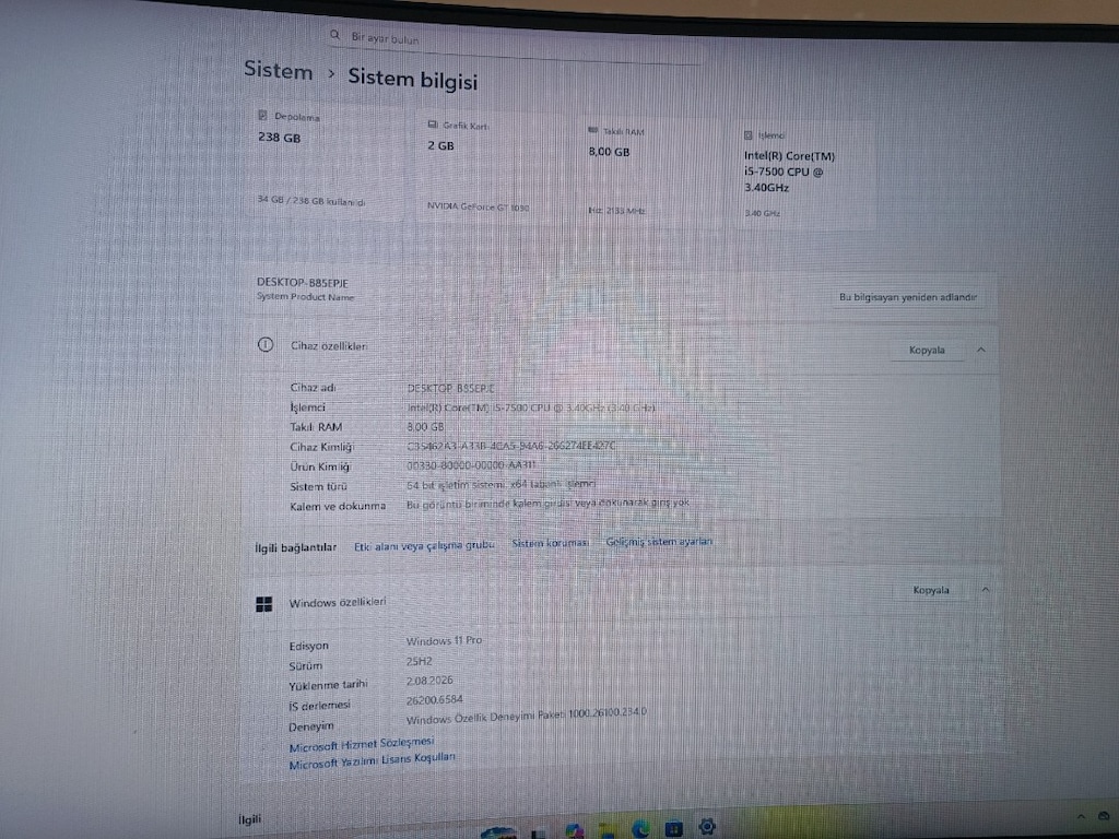 giriş seviye i5 oyuncu seti - 3