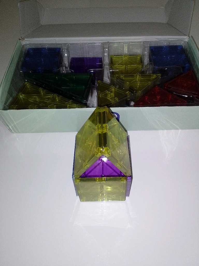 Orijinal Magna -tiles manyetik oyun blokları ve araba eklentisi - 4