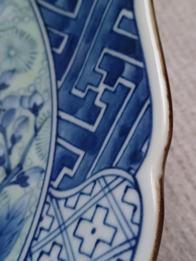 Koleksiyonluk Mavi Beyaz (Blue Blanc) İmzalı Japon Duvar Tabağı - 8