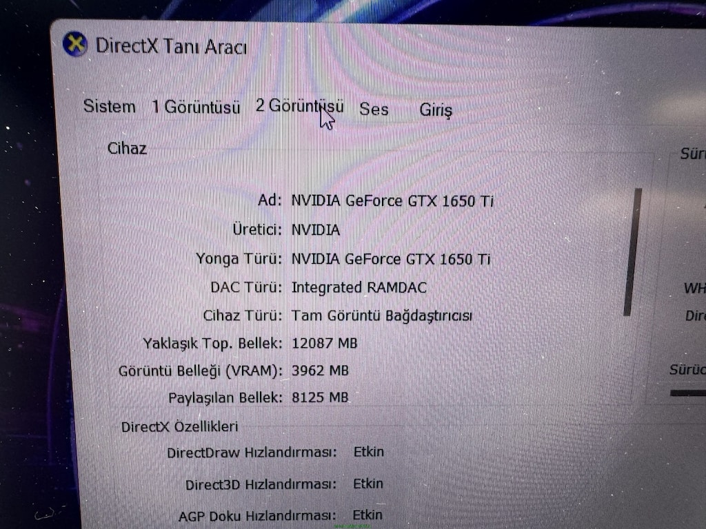 LENOVO GAMİNG İ7 10. NESİL 16 GB RAM 512 NVME GTX 1650 Tİ - 5