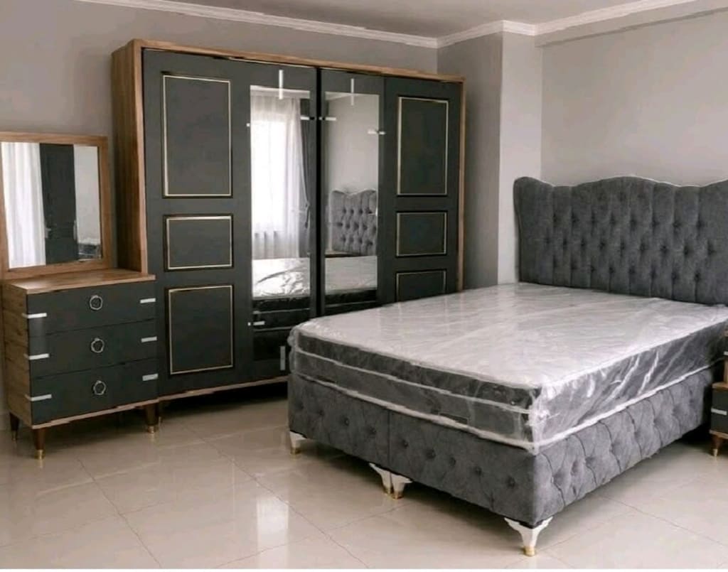 Sürgülü Gardırop + Baza Takım / Üreticiden Kurulum Dahil - 2
