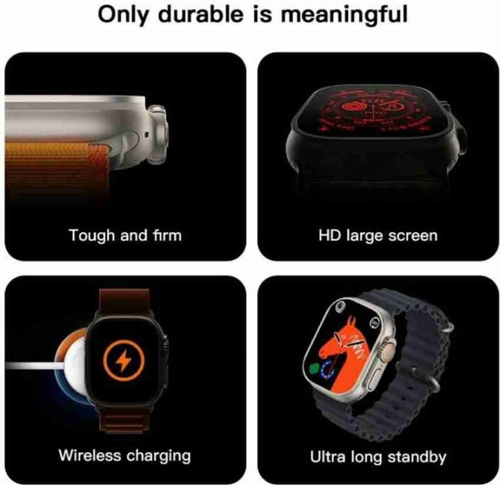 S8 ULTRA Kablosuz Şarj Akıllı Saat - 9