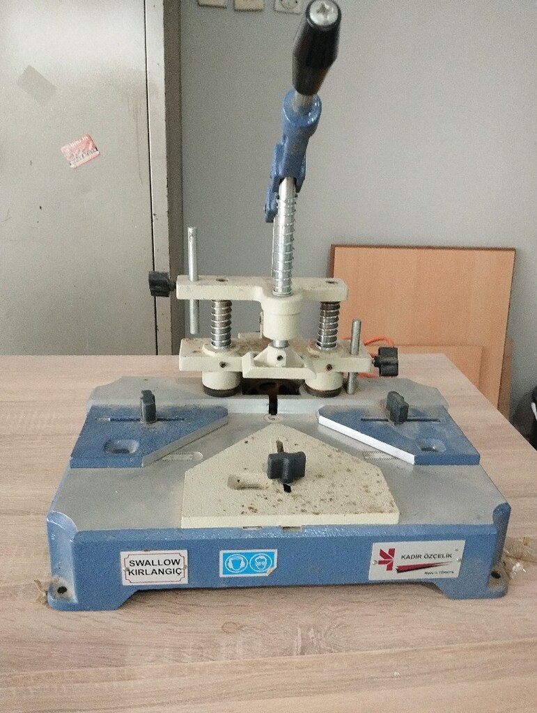 marangoz tezgahı, tablalı gönye kesme, kırlangıç makinası - 3