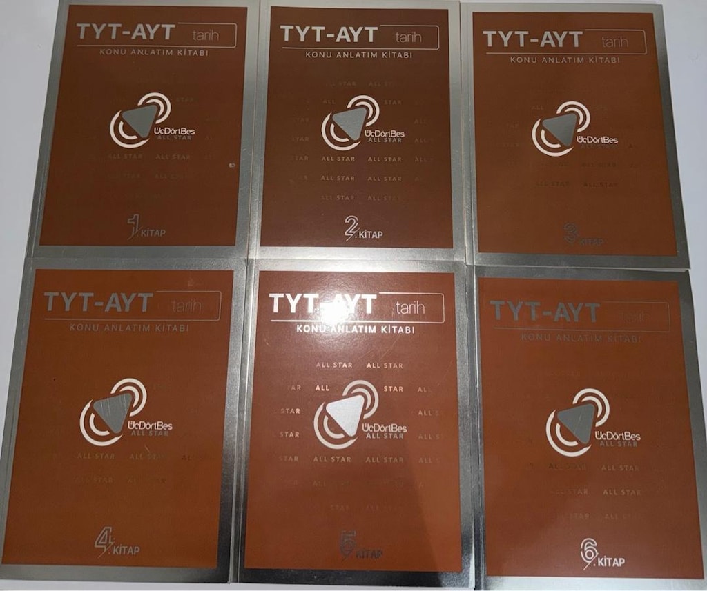 56 ADET FULL SET 345 ALL STAR TOPLAM SIFIR TYT-AYT - 5