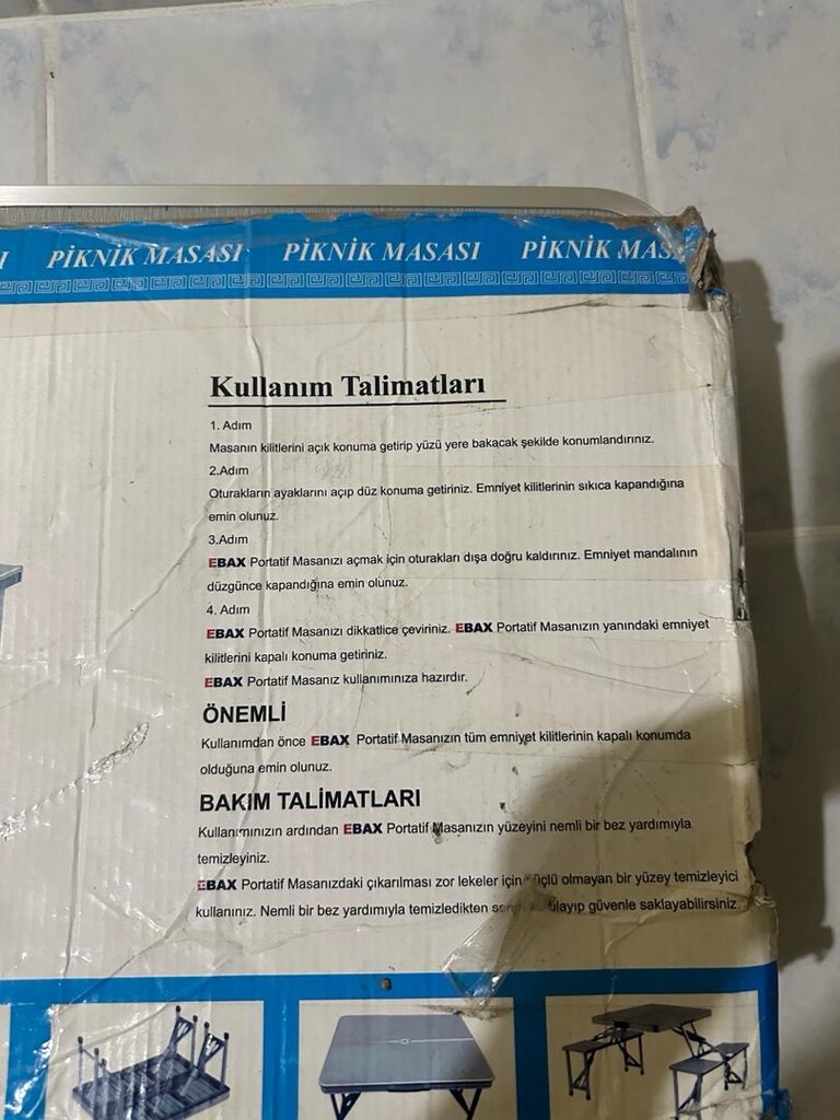 portatif masa 4 kişilik - 3
