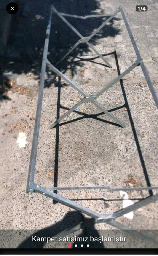 İMALATTAN KAMPET PAZAR TEZGAHI 200CM NUR RAF
