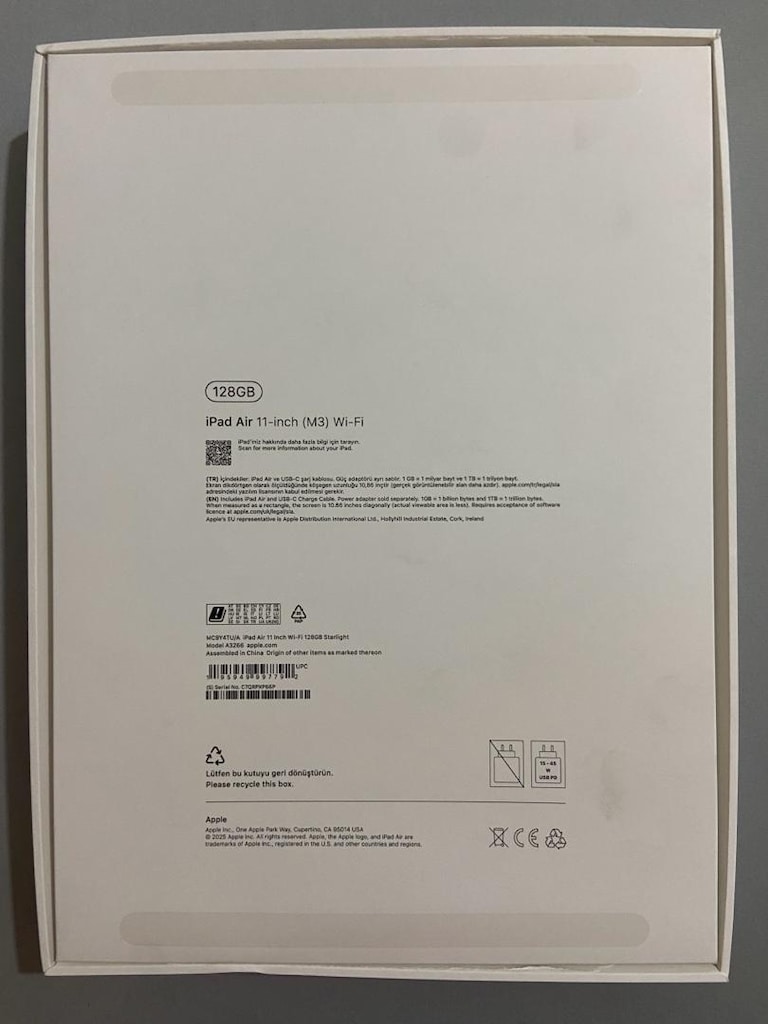 1.5 yıl garantili iPad Air M3 128 gb %100 Batarya Sıfırdan farksız - 11