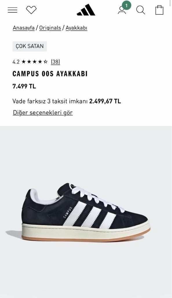 Adidas Campus Spor Ayakkabı - 6