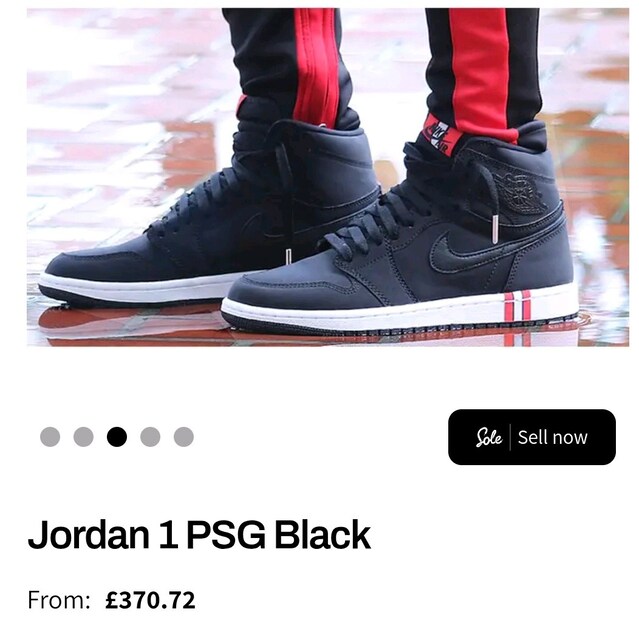 Orjinal Nike Air Jordan1 PSG Black 49.5