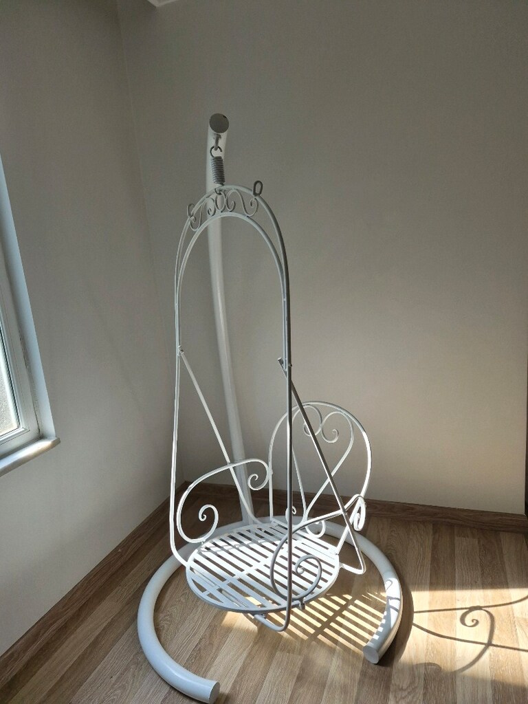 Balkon/Bahçe İçin Şık Ferforje Salıncak - 4