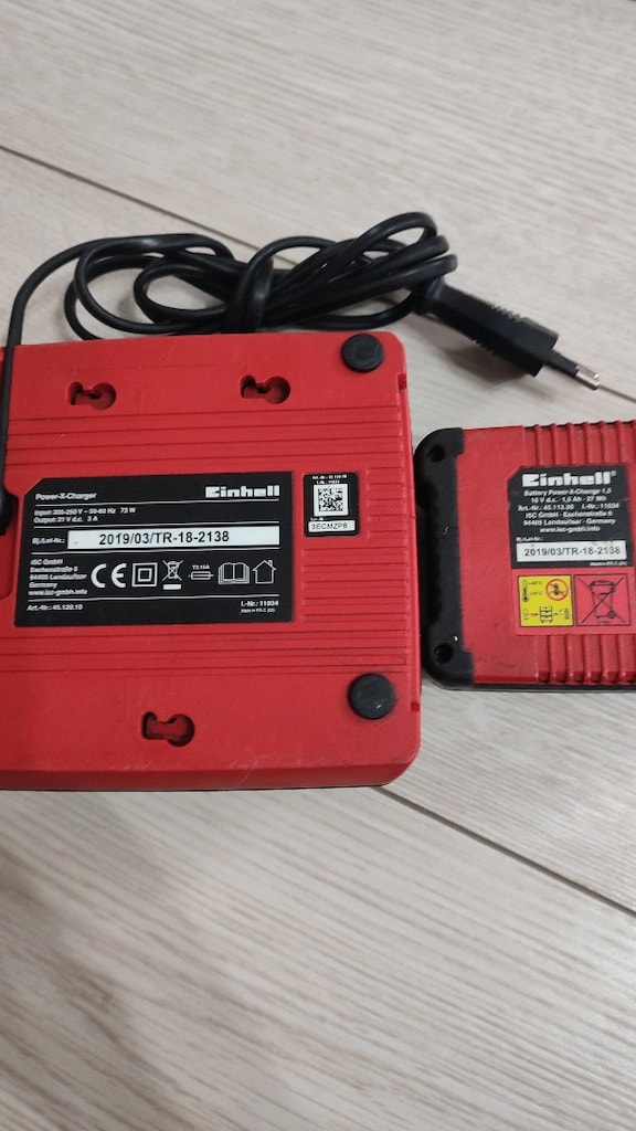 Einhell Batarya(18v - 1.5 Ah) + Sarj makinesi - 6