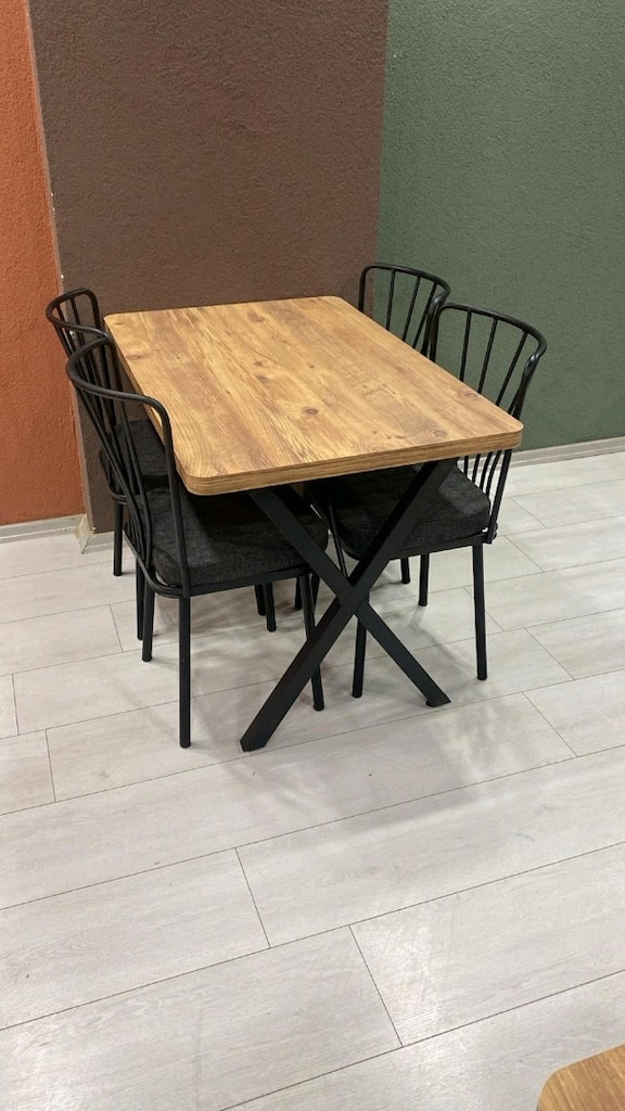 Uygun fiyat x ayak masa sandalye takımı modelleri - 10