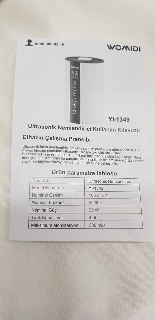 ULTRASONİK NEMLENDİRİCİ CİHAZ - 11