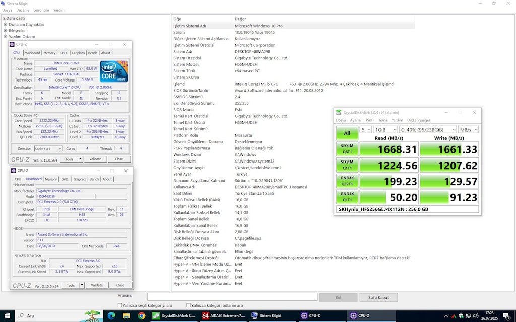 Gigabyte GA-H55M-UD2H LGA 1156 Pin NVMe M.2 SSD BIOS Destekli Anakart - 4