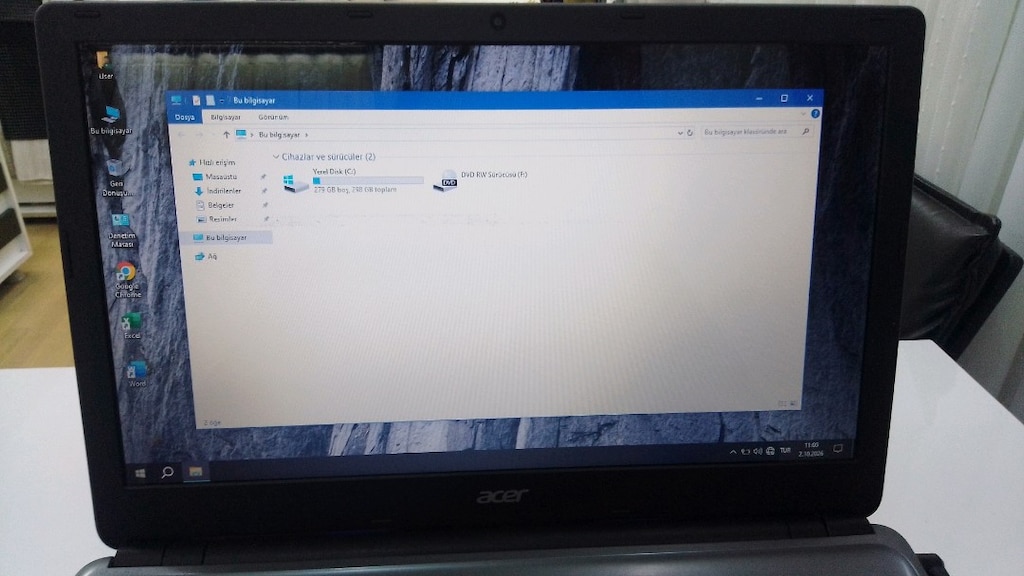 i3 3.nesil 8 GB ram 320 hhd Acer laptop Notebook - 6