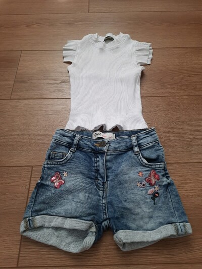 jean short ve badi bluz 5 yaş