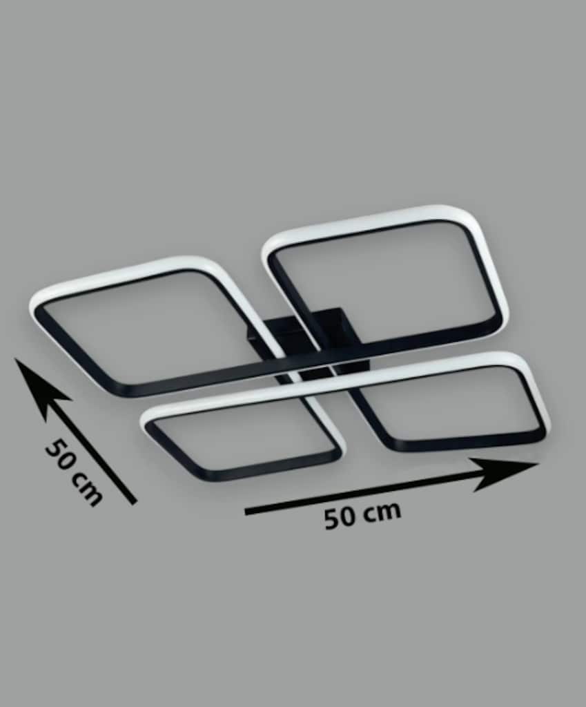 SİYAH LED AVİZE,LED AVİZE,LEDLİ AVİZE,BEYAZ IŞIKLI LEDLİ AVİZE - 2
