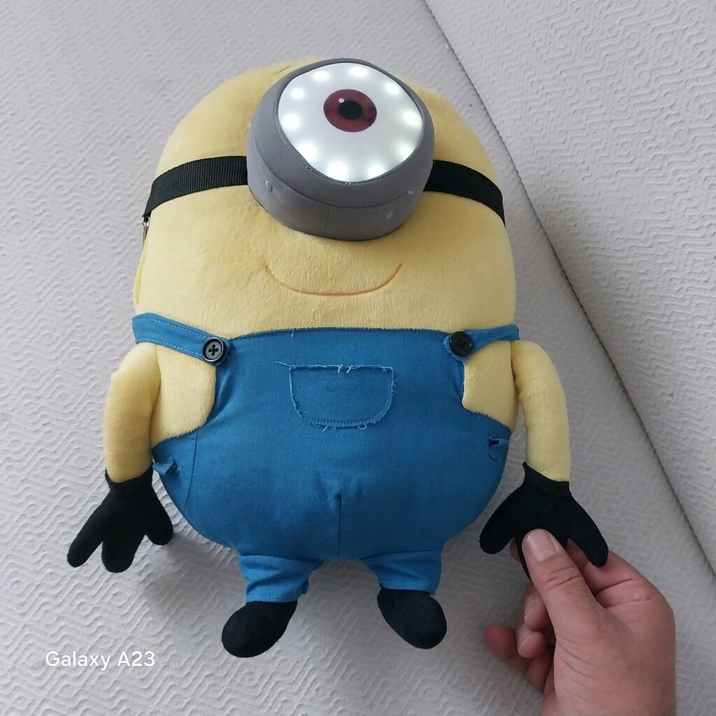 Orijinal Lisanslı Sesli ve Işıklı Minion Peluş Oyuncak - 2