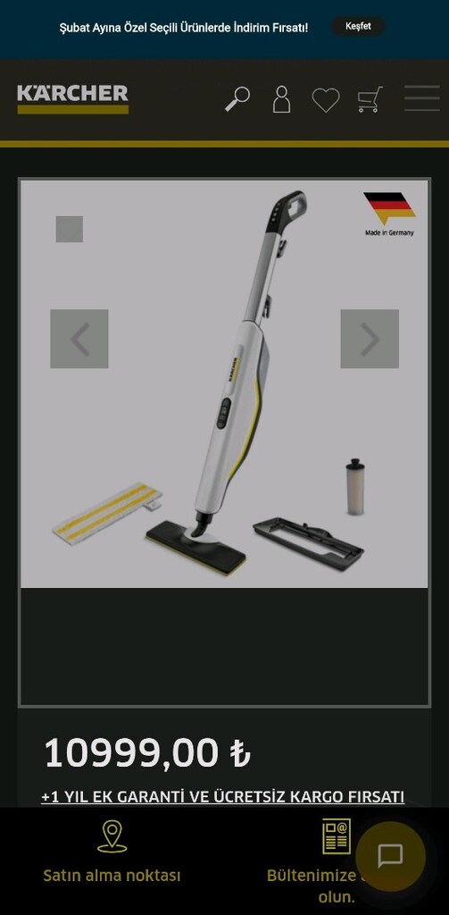 Karcher sc3 upright buharlı temizlik makinesi - 2