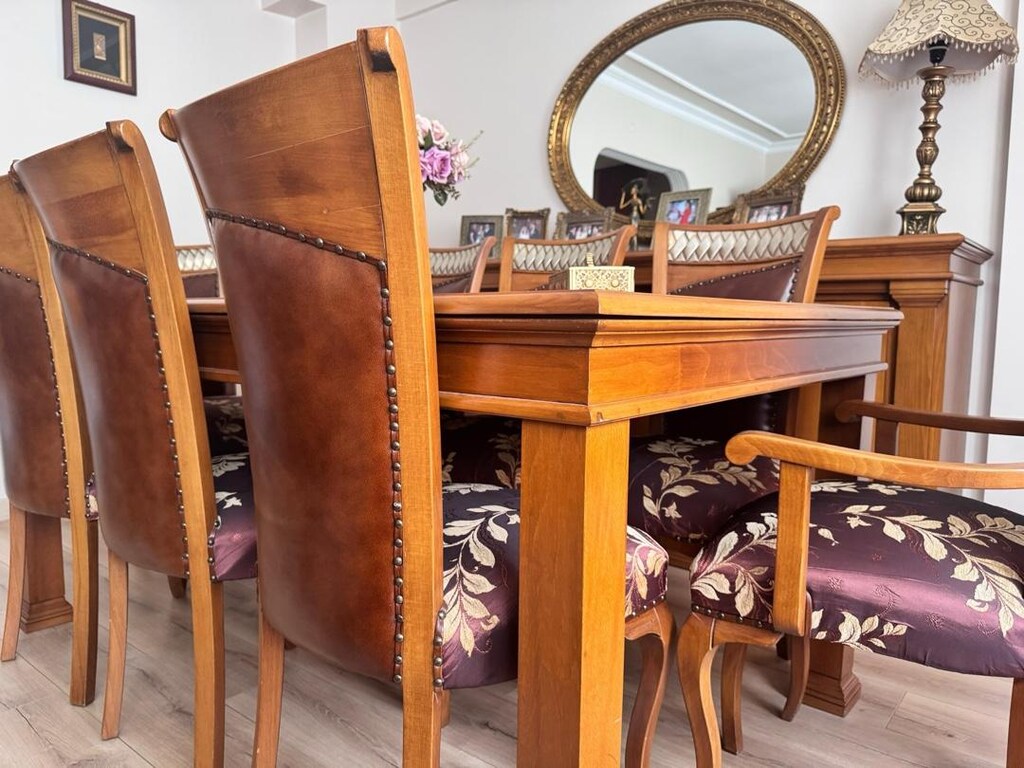 KLASİK EL YAPIMI SALON VE YEMEK ODASI TAKINMI - 13