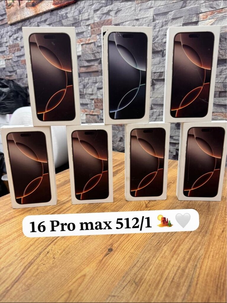 İPHONE 16 PROMAX 256ve512 GB SIFIR KAPALI KUTU 12 AY TAKSİT İMKANIYLA