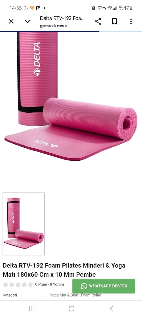 Delta Plates minderi yoga matı. Delta plates topu. Atlama ipi hediye - 9