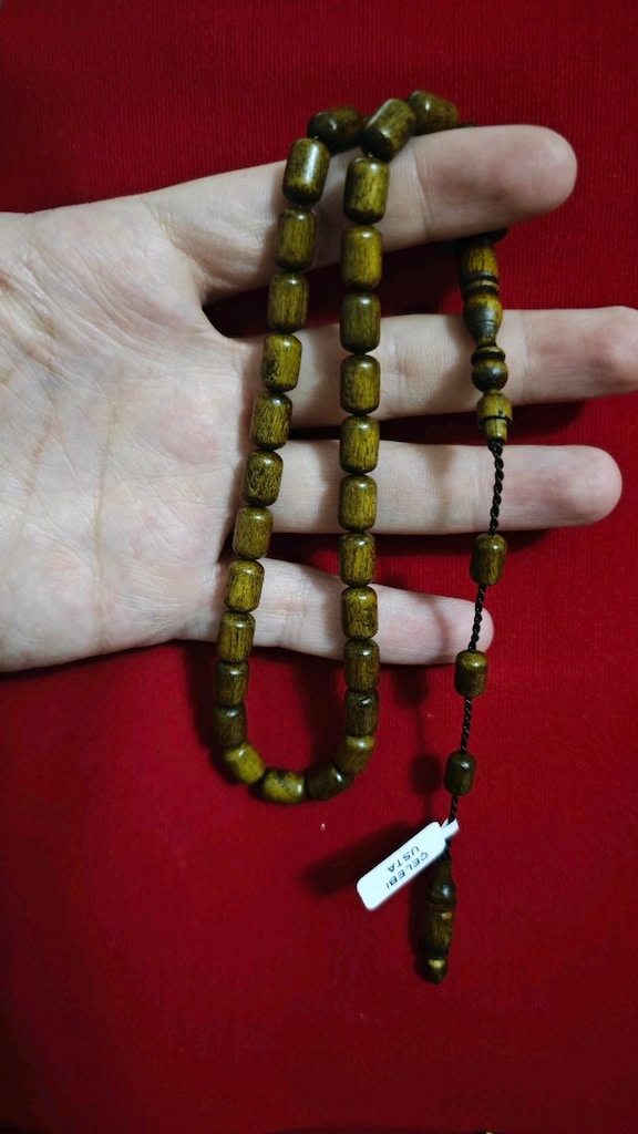 Çelebi Usta İşçilikli Gürgen Ağacı Sistemli Püskül 8x11mm Tesbih - 2