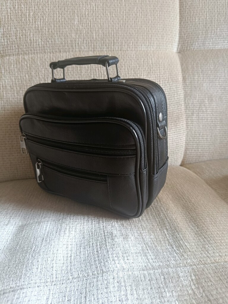 Hakiki deri Erkek el ve omuz çantası - 5