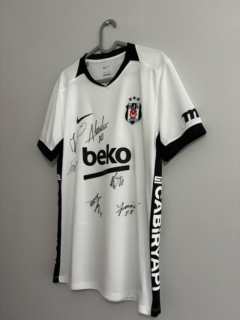 BEŞİKTAŞ YENİ SEZON ISLAK İMZALI FORMASI BEYAZ BJK - 2