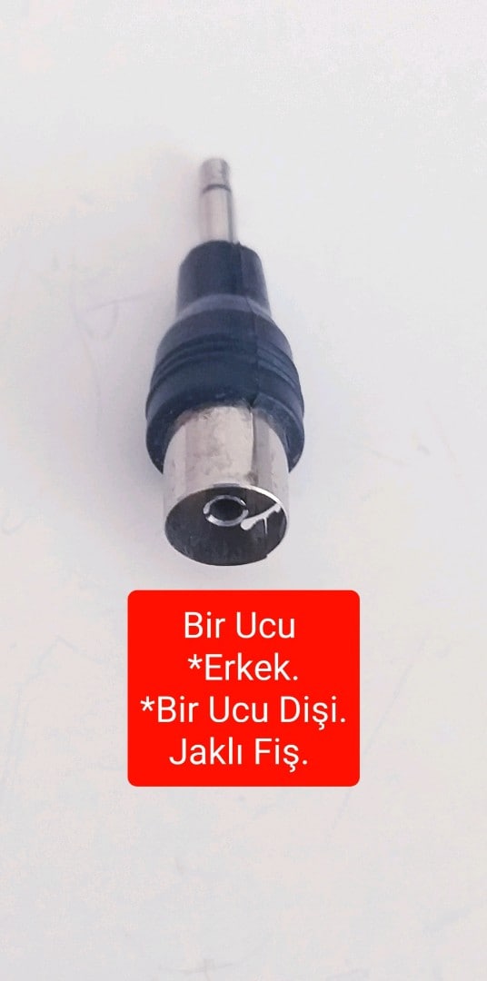 Bir Ucu *Erkek. *Bir Ucu Dişi. Jaklı Fiş. - 2