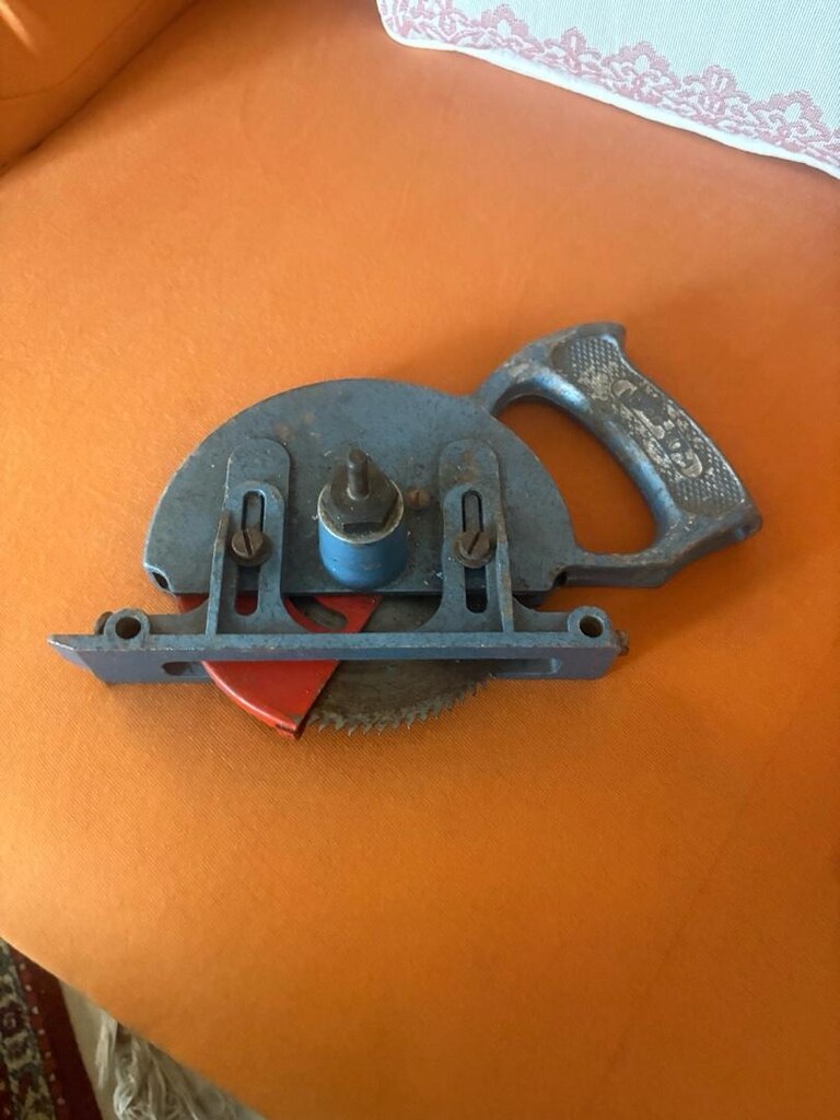 Vintage Döküm Gövde Matkap Ucu Daire Testere Aparatı - 2