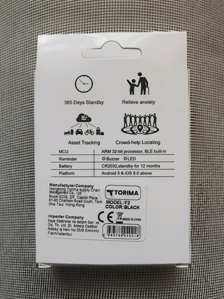 Torima my Tag marka Akıllı Takip Cihazı / IOS - Android - 3