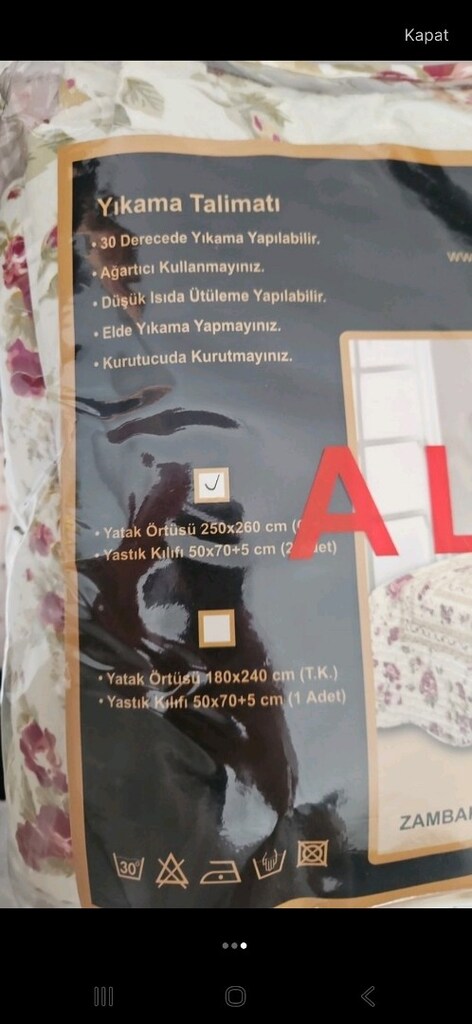 Çift kişilik yatak örtüsü - 2