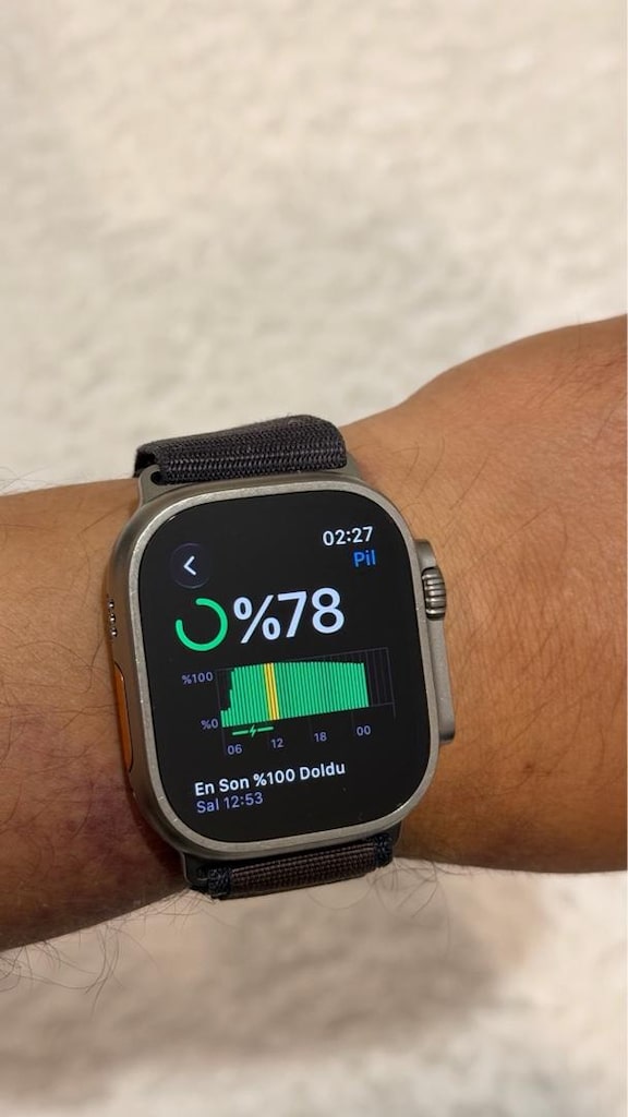 Uygun fiyata Apple watch ultra 2 kozmetik 9,5/10 pil %100 - 4
