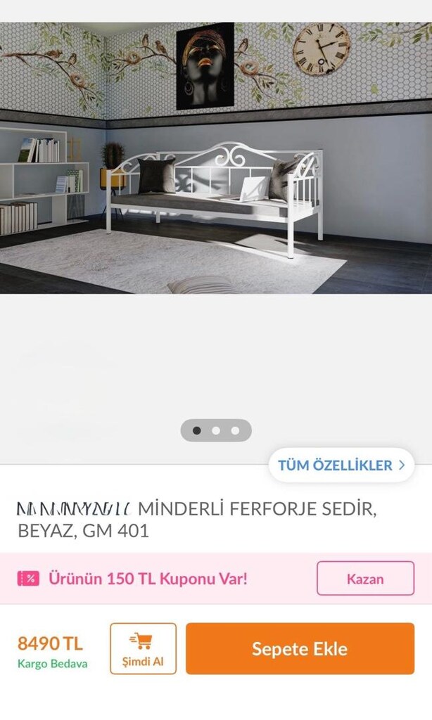 ferforje sedir-yatak-balkon koltuk-divan - 3