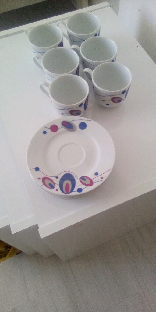 6 adet kahve fincan takımı - 3