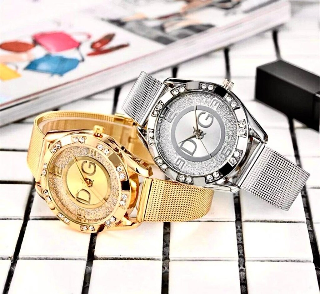 ‼SIFIR/İTHAL/Orijinal DOLCE&GABBANA,İsviçre Mekanizma,Swarovski Taş - 13