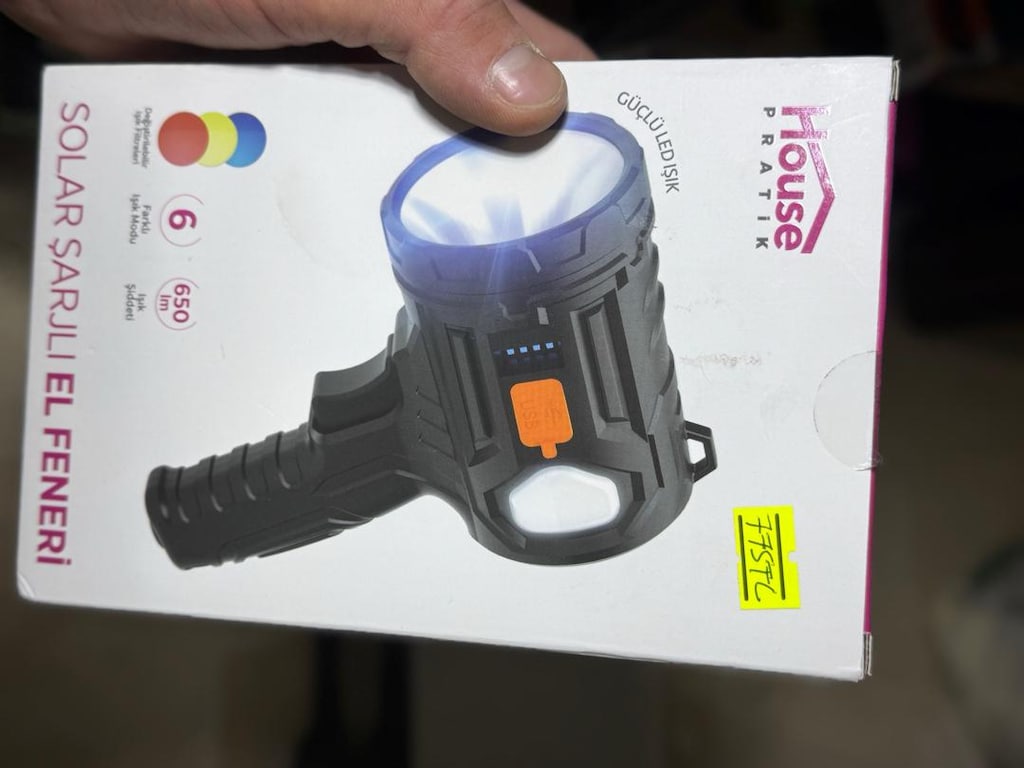 Solar Şarjlı El Feneri 3 Ürün 1400TL - 2
