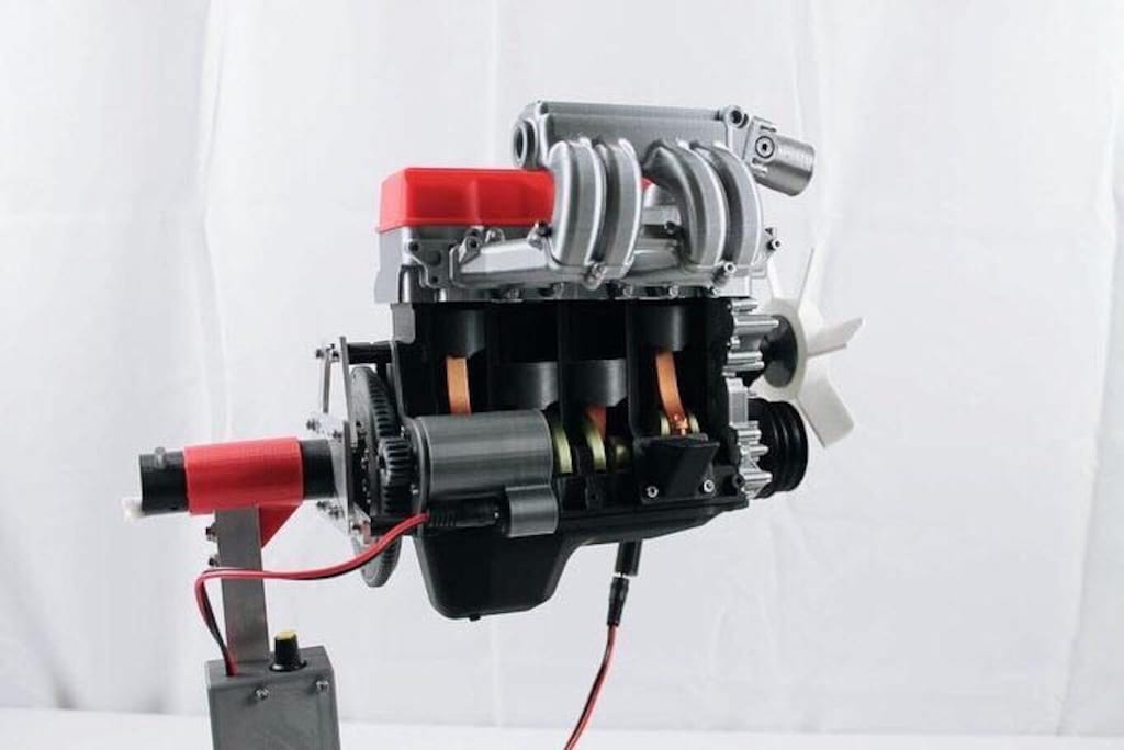 Diecast Motor Modeli 4 Pistonlu Hareketli - 7