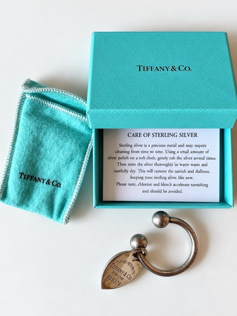 ORİJİNAL TIFFANY & CO. 925 AYAR GÜMÜŞ ANAHTARLIK - 9