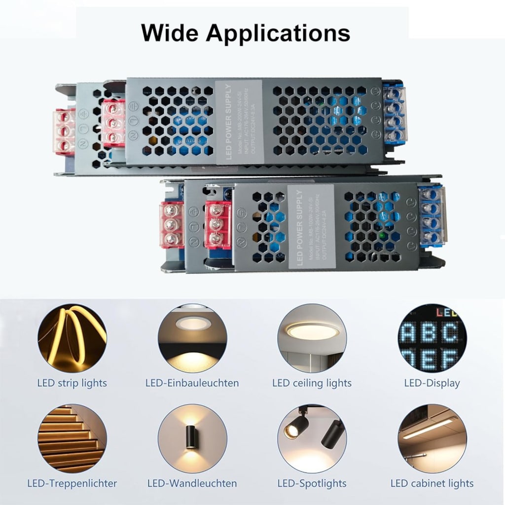 33 Amper Şerit Led Trafosu 400W (Süper Slim Fansız)